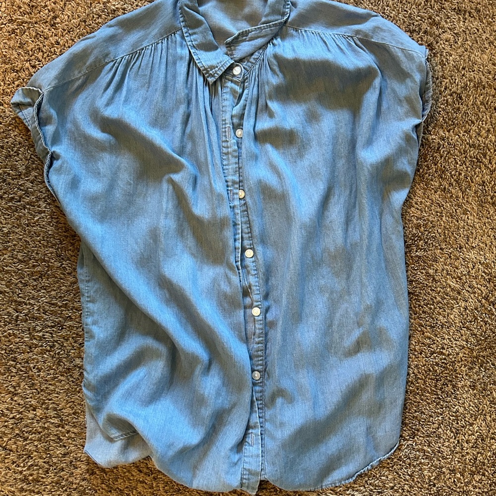 a.n.a Light Blue Button-Down Shirt